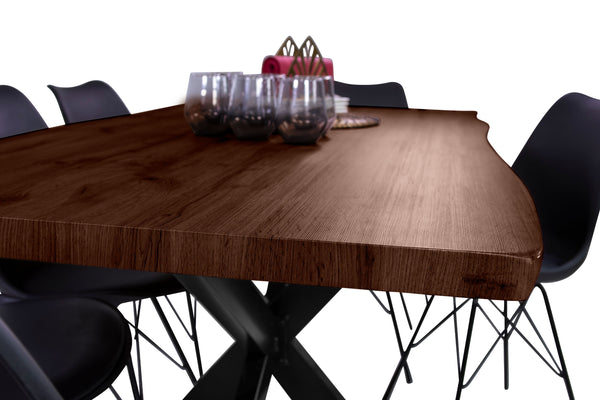 #nussbaumfarben #160x85 #spider-gestellschwarz