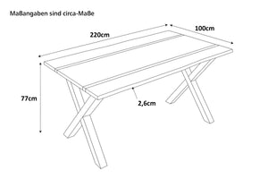 #220x100 #x-gestellschwarz