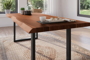 #akazienussbaumfarben #220x100 #u-gestellschwarz