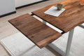 #nussbaumfarben #180(280)x90 #u-gestellsilber