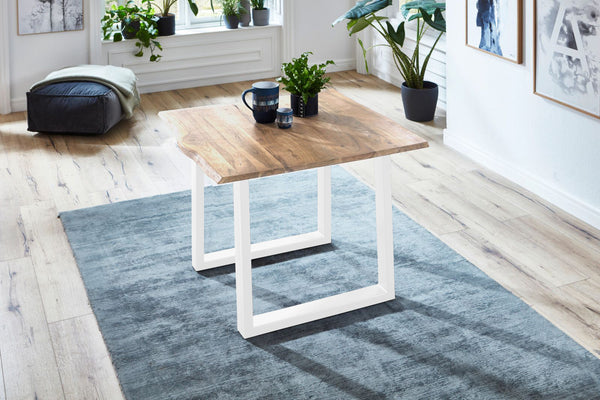 #eichenfarben #80x80 #u-gestellweiß