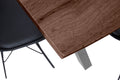 #nussbaumfarben #220x100 #x-gestellsilber