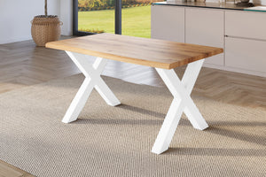 #holzgrau-optik #140x80 #u-gestellsilber