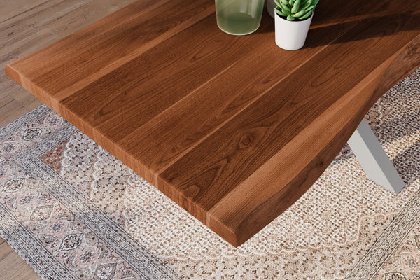 #akazienussbaumfarben #200x100 #spider-gestellsilber