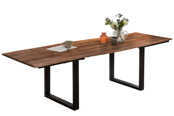 #nussbaumfarben #140(220)x90 #u-gestellschwarz