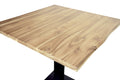 #akazienaturfarben #75x75 #säulen-gestelleckigschwarz