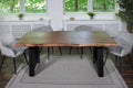 #akazienussbaumfarben #220x100 #a-gestellschwarz
