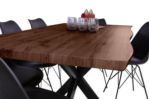 #nussbaumfarben #180x90 #spider-gestellschwarz