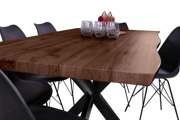 #nussbaumfarben #180x90 #spider-gestellschwarz