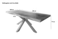 #akazienaturfarben #240x100 #spider-gestellschwarz