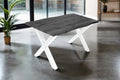 #graufarben #140x80 #x-gestellweiß