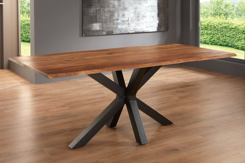 #nussbaumfarben #180x90 #spider-gestellschwarz