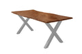 #nussbaumfarben #280x100 #x-gestellsilber