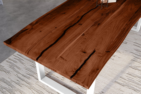 #nussbaumfarben #280x100 #u-gestellweiß