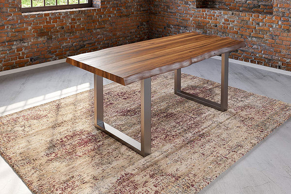 #nussbaumfarben #280x100 #u-gestellsilber