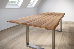 #wildbuchenaturfarben #160x85 #u-gestellsilber