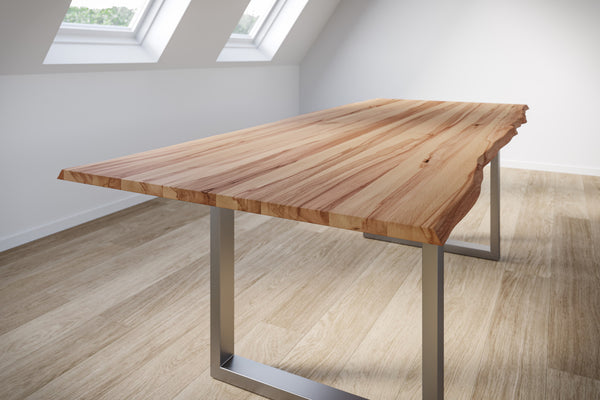 #wildbuchenaturfarben #160x85 #u-gestellsilber