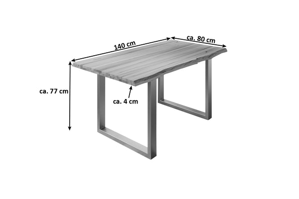 #naturfarben #140x80 #u-gestellsilber