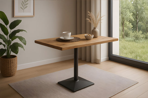 #mangonaturfarben #80x60 #säulen-gestelleckigschwarz