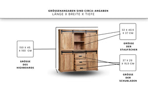 #150x45 #highboard