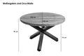 #nussbaumfarben #130cm #stern-gestellsilber