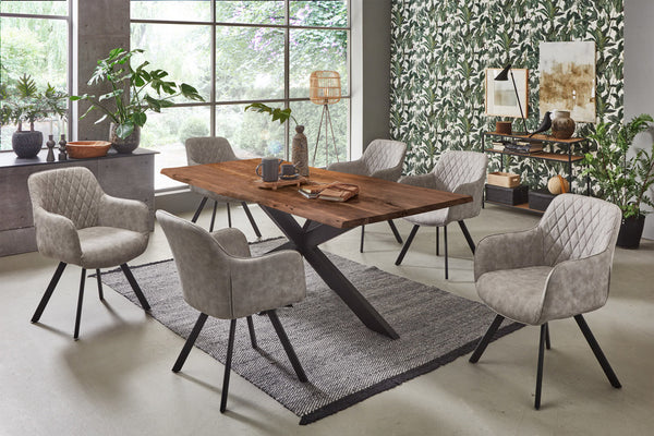 #nussbaumfarben #240x100 #spider-gestellschwarz