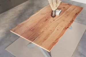 #naturfarben #200x100 #x-gestellsilber