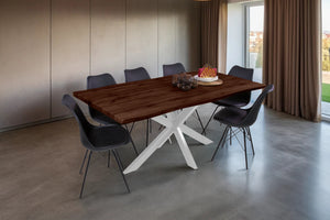 #nussbaumfarben #180x90 #spider-gestellweiß