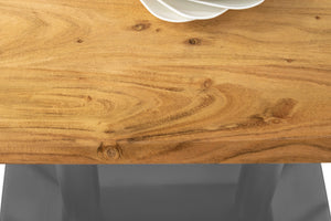 #akazienaturfarben #120x60 #säulen-gestellsilber