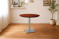 #akazienussbaumfarben #100x100 #säulen-gestelleckigsilber