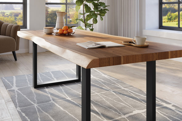 #naturfarben #200x110 #u-gestellschwarz