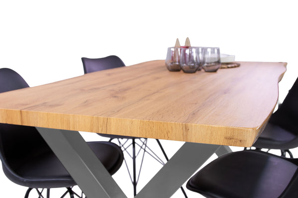 #wildeichenfarben #160x85 #x-gestellsilber