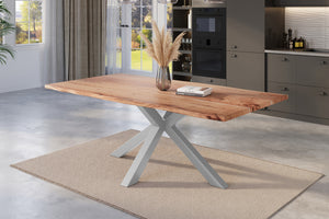 #naturfarben #200x100 #spider-gestellsilber