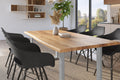 #holzwildeiche-optik #180x90 #u-gestellsilber