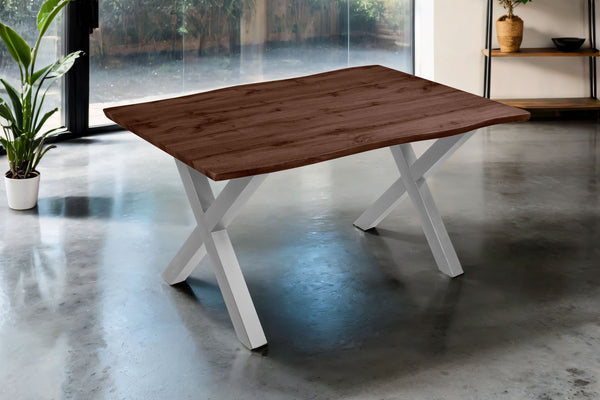 #nussbaumfarben #160x85 #x-gestellsilber