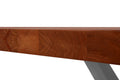 #nussbaumfarben #160(260)x90 #x-gestellsilber