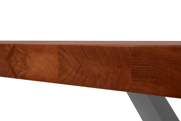 #nussbaumfarben #160(260)x90 #x-gestellsilber