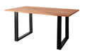 #sheeshamteakfarben #180x90 #u-gestellschwarz