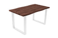 #nussbaumfarben #140x80 #u-gestellweiß