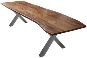 #nussbaumfarben #280x100 #x-gestellsilber