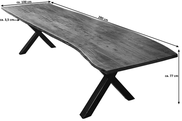 #naturfarben #280x100 #x-gestellschwarz