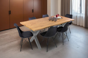 #wildeichenfarben #180x90 #x-gestellsilber