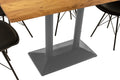 #akazienaturfarben #120x60 #säulen-gestellsilber