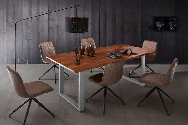 #nougatfarben #220x100 #u-gestellsilber