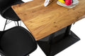 #akazienaturfarben #120x60 #säulen-gestellschwarz