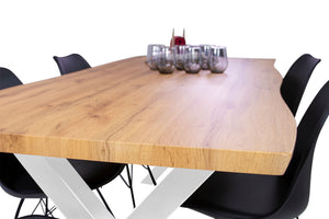 #wildeichenfarben #180x90 #x-gestellweiß