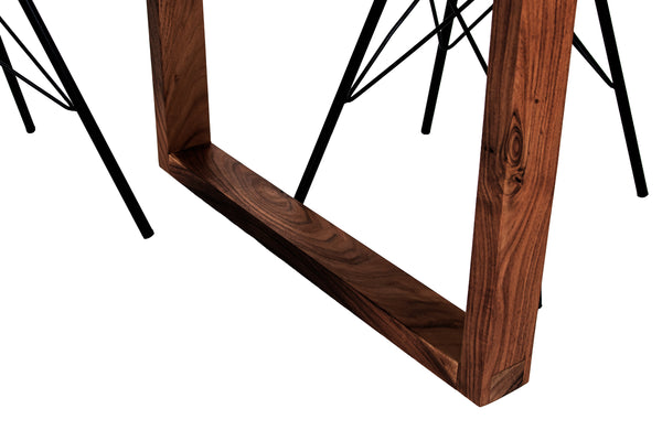 #nussbaumfarben #220x100 #u-holzgestellnussbaum