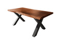 #akazienussbaumfarben #180x90 #x-gestellschwarz
