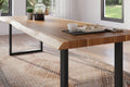 #akazienaturfarben #240x100 #u-gestellschwarz