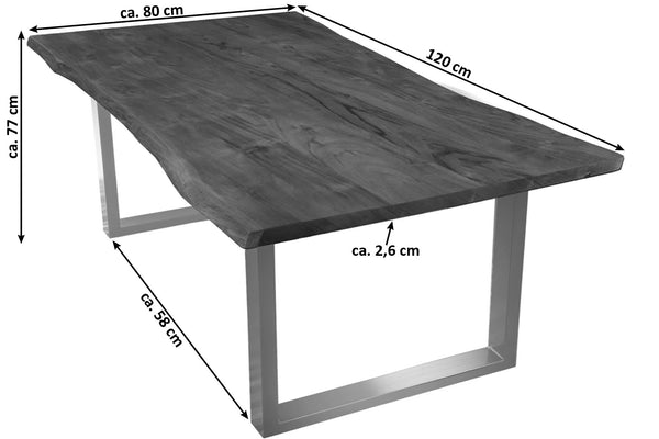 #nussbaumfarben #120x80 #u-gestellsilber